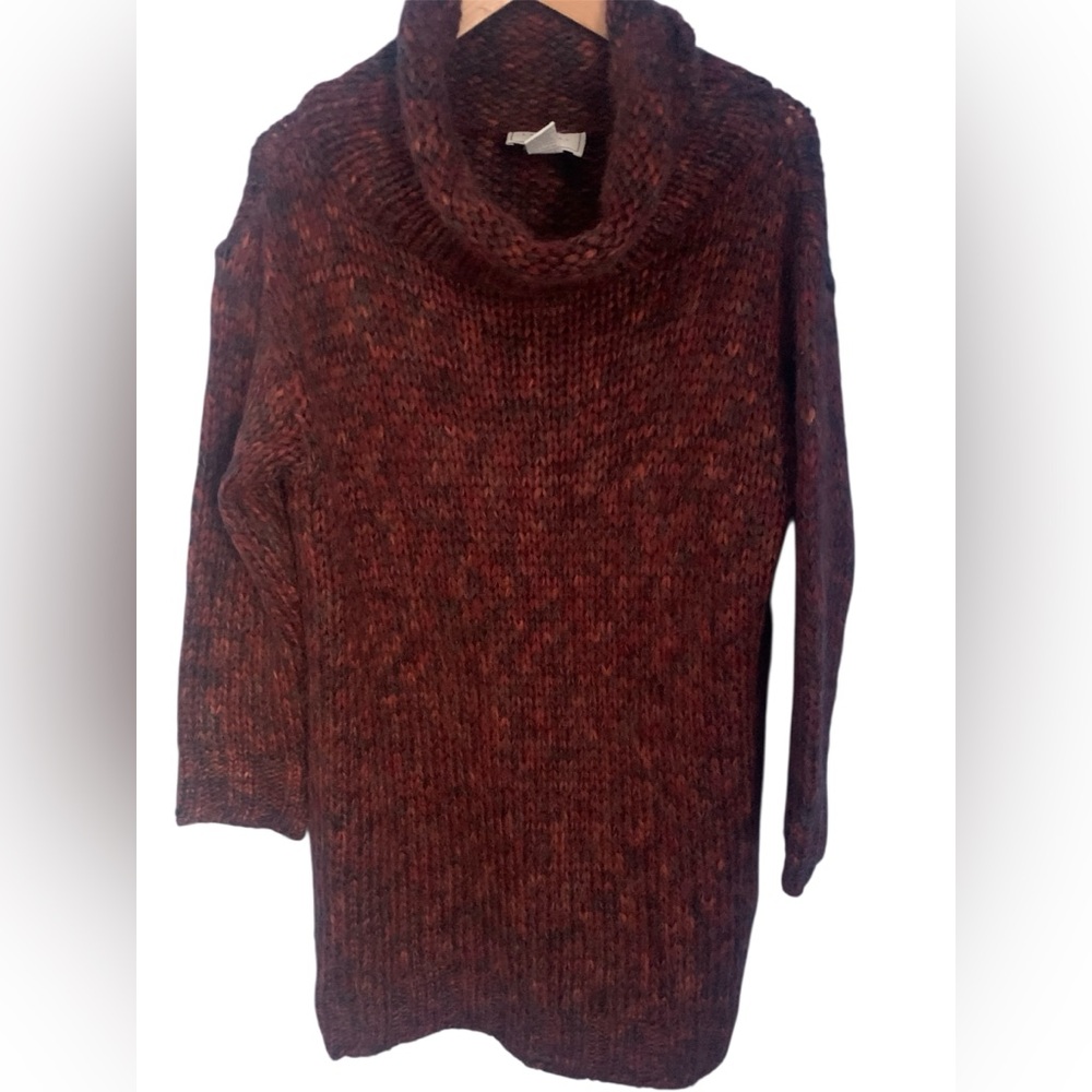 Vintage Express Tricot Made In Italy Wool Mohair Blend Cowl Neck Sweater XS